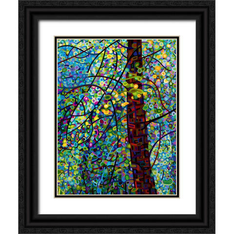 Pine Sprites Black Ornate Wood Framed Art Print with Double Matting by Budan, Mandy