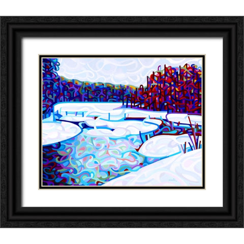 Thaw Black Ornate Wood Framed Art Print with Double Matting by Budan, Mandy