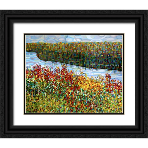 The River Black Ornate Wood Framed Art Print with Double Matting by Budan, Mandy