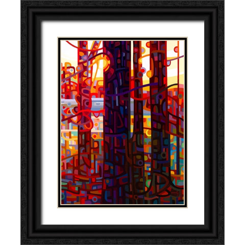 Carnelian Morning Black Ornate Wood Framed Art Print with Double Matting by Budan, Mandy