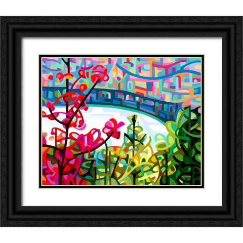 Salmon Ridge Black Ornate Wood Framed Art Print with Double Matting by Budan, Mandy