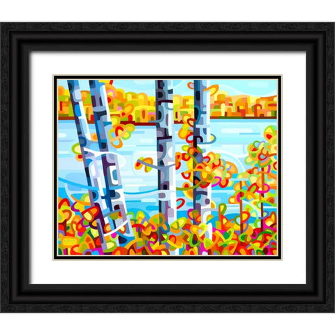 Lakeside Black Ornate Wood Framed Art Print with Double Matting by Budan, Mandy