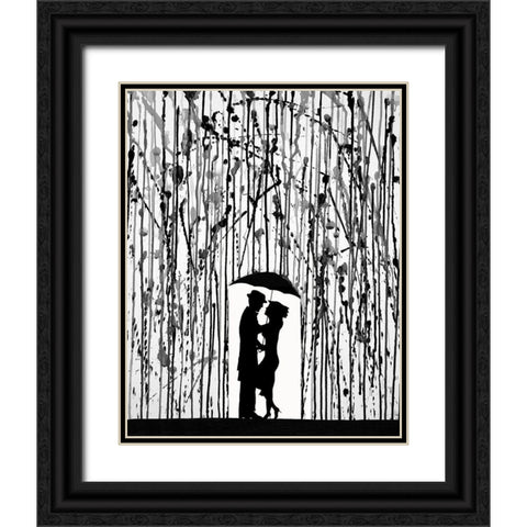 Film Noir Black Ornate Wood Framed Art Print with Double Matting by Allante, Marc