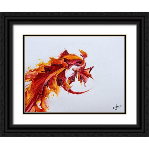 Ignite Black Ornate Wood Framed Art Print with Double Matting by Allante, Marc