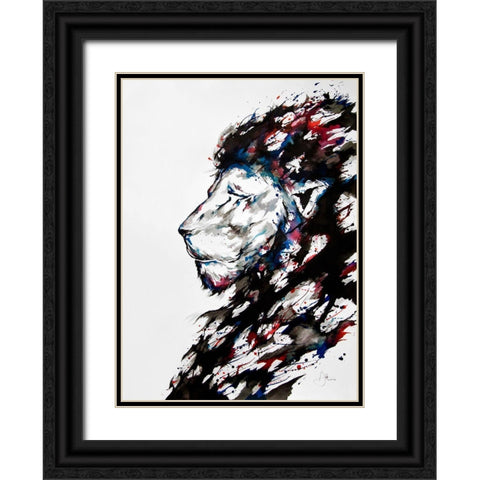 Repose Black Ornate Wood Framed Art Print with Double Matting by Allante, Marc