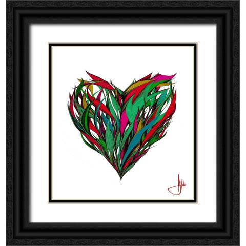 Seasons Black Ornate Wood Framed Art Print with Double Matting by Allante, Marc