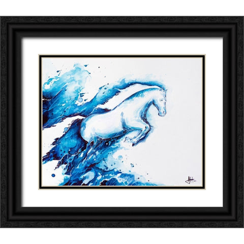 Ride the Lightning Black Ornate Wood Framed Art Print with Double Matting by Allante, Marc