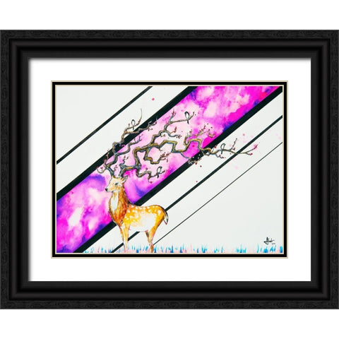 Alastor Black Ornate Wood Framed Art Print with Double Matting by Allante, Marc