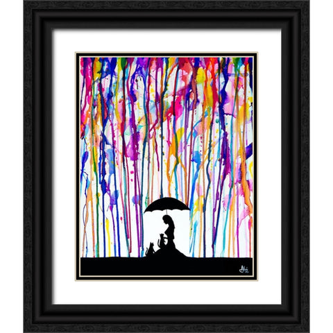 Cats Cradle Black Ornate Wood Framed Art Print with Double Matting by Allante, Marc