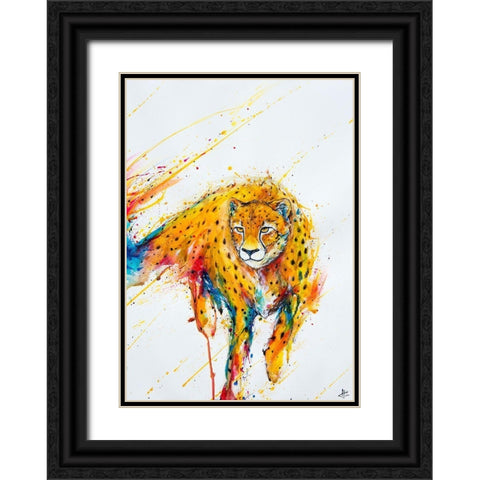 Atalanta Black Ornate Wood Framed Art Print with Double Matting by Allante, Marc