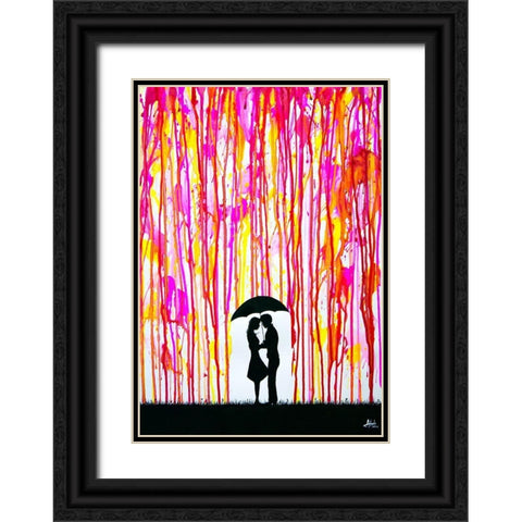 Primrose Black Ornate Wood Framed Art Print with Double Matting by Allante, Marc