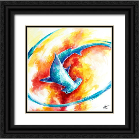 Ember Black Ornate Wood Framed Art Print with Double Matting by Allante, Marc