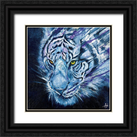 Nightstalker Black Ornate Wood Framed Art Print with Double Matting by Allante, Marc