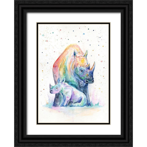 Shelter Black Ornate Wood Framed Art Print with Double Matting by Allante, Marc