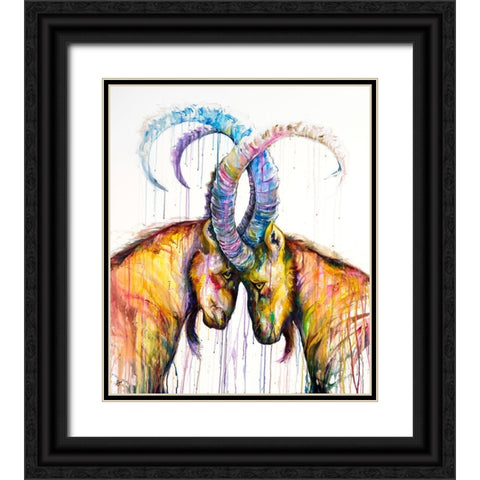 Sisyphus Black Ornate Wood Framed Art Print with Double Matting by Allante, Marc