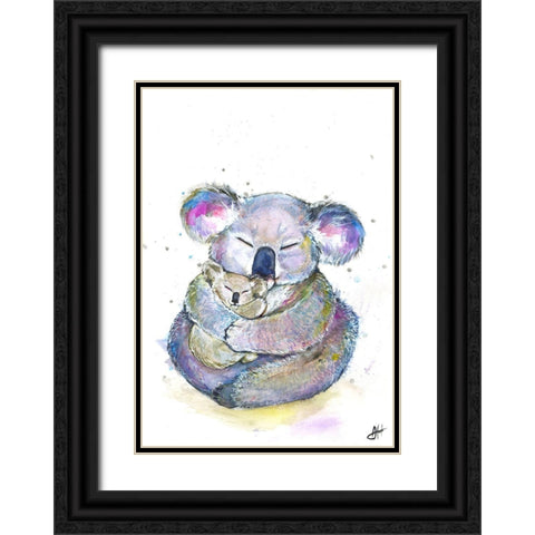 Kuddly Koalas Black Ornate Wood Framed Art Print with Double Matting by Allante, Marc