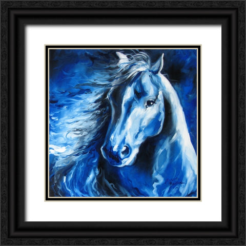 Blue Thunder Black Ornate Wood Framed Art Print with Double Matting by Baldwin, Marcia