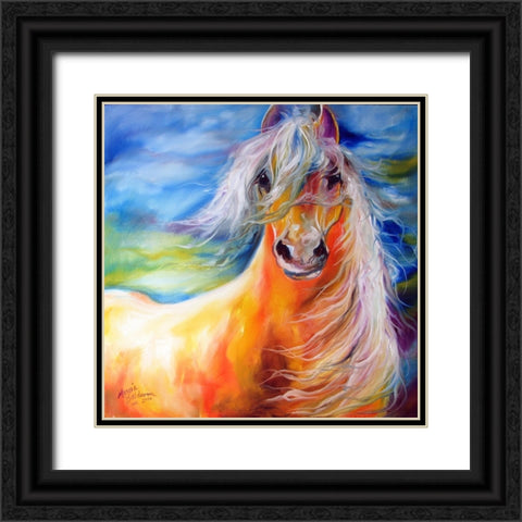 Bright Day Equine Black Ornate Wood Framed Art Print with Double Matting by Baldwin, Marcia