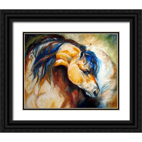 The Buckskin Black Ornate Wood Framed Art Print with Double Matting by Baldwin, Marcia