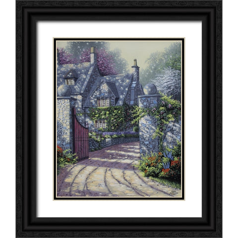 Ivy Manor Black Ornate Wood Framed Art Print with Double Matting by Harvill, Marc