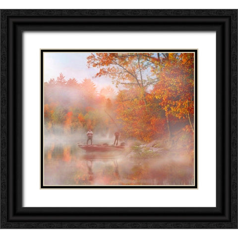 Fall Bass Black Ornate Wood Framed Art Print with Double Matting by Murray Henderson Fine Art
