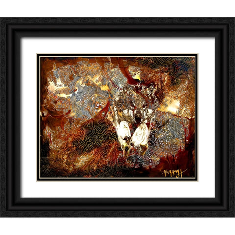 De Wolf Black Ornate Wood Framed Art Print with Double Matting by Murray Henderson Fine Art