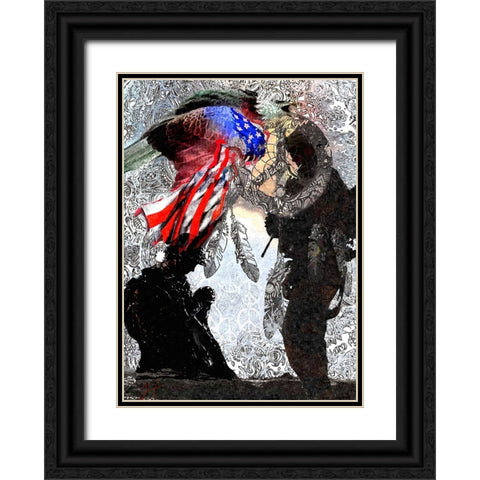 Dream Peace 1 Black Ornate Wood Framed Art Print with Double Matting by Murray Henderson Fine Art