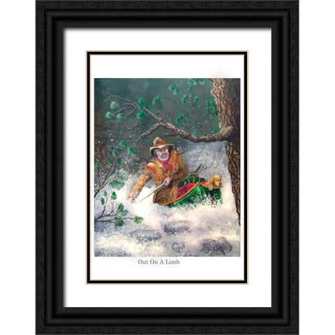 Canue 13-19 Readyweb Black Ornate Wood Framed Art Print with Double Matting by Murray Henderson Fine Art