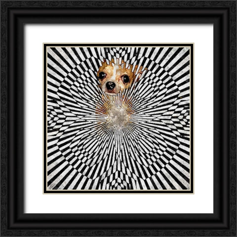 Chiwhat The Black Ornate Wood Framed Art Print with Double Matting by Murray Henderson Fine Art