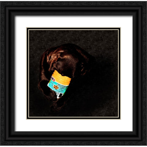 Chocolate And Peanutbutter Black Ornate Wood Framed Art Print with Double Matting by Murray Henderson Fine Art