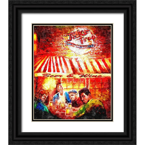 Jocks Trap Black Ornate Wood Framed Art Print with Double Matting by Murray Henderson Fine Art