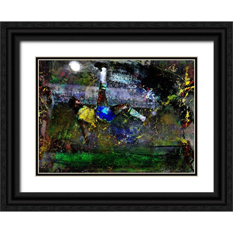 Pele Black Ornate Wood Framed Art Print with Double Matting by Murray Henderson Fine Art