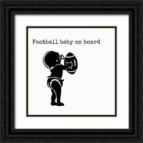 Blck Baby Ftnb Black Ornate Wood Framed Art Print with Double Matting by Murray Henderson Fine Art