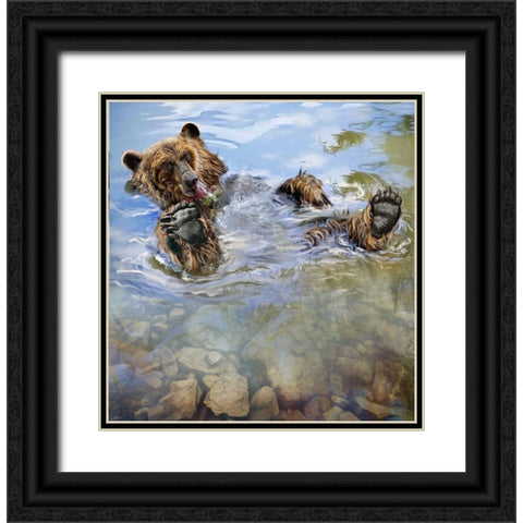 Untitled_Artwork (3) Black Ornate Wood Framed Art Print with Double Matting by Murray Henderson Fine Art