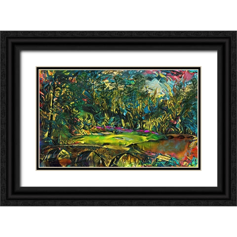 Untitled_Artwork (9) Black Ornate Wood Framed Art Print with Double Matting by Murray Henderson Fine Art