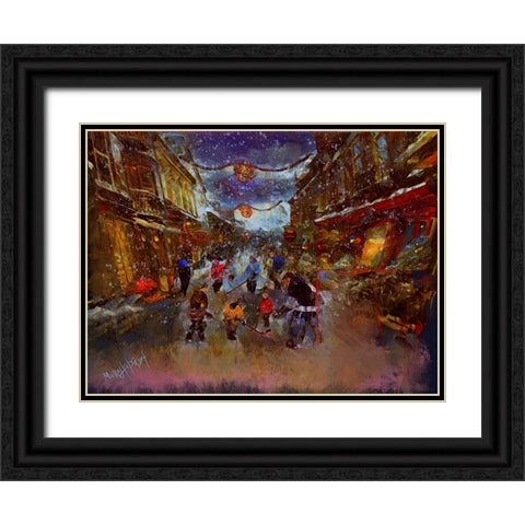 Untitled_Artwork (12) Black Ornate Wood Framed Art Print with Double Matting by Murray Henderson Fine Art