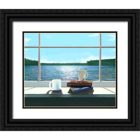 Untitled_Artwork (19) Black Ornate Wood Framed Art Print with Double Matting by Murray Henderson Fine Art