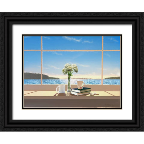 Untitled_Artwork (20) Black Ornate Wood Framed Art Print with Double Matting by Murray Henderson Fine Art