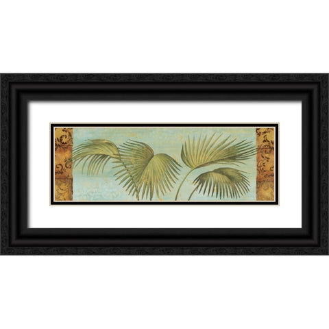 Palm Dance II Black Ornate Wood Framed Art Print with Double Matting by Zaccheo, John