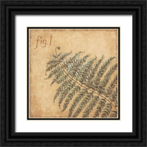 Fern Figurative Black Ornate Wood Framed Art Print with Double Matting by Zaccheo, John