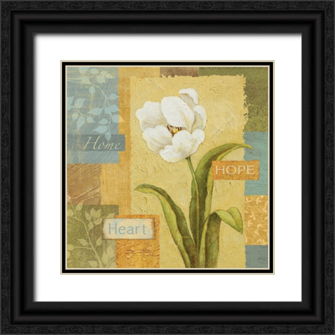 Words Of Gold II Black Ornate Wood Framed Art Print with Double Matting by Zaccheo, John