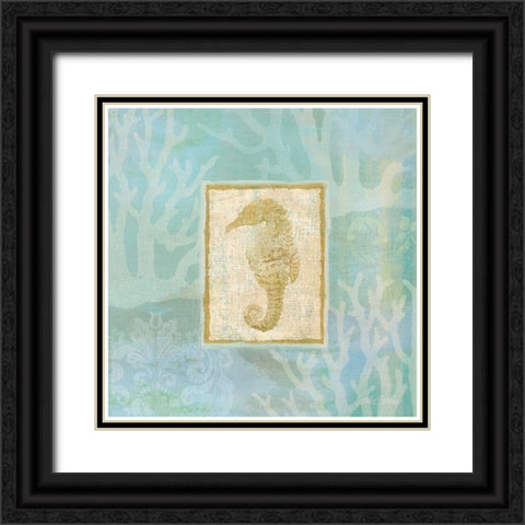 Seahorse II Black Ornate Wood Framed Art Print with Double Matting by Zaccheo, John