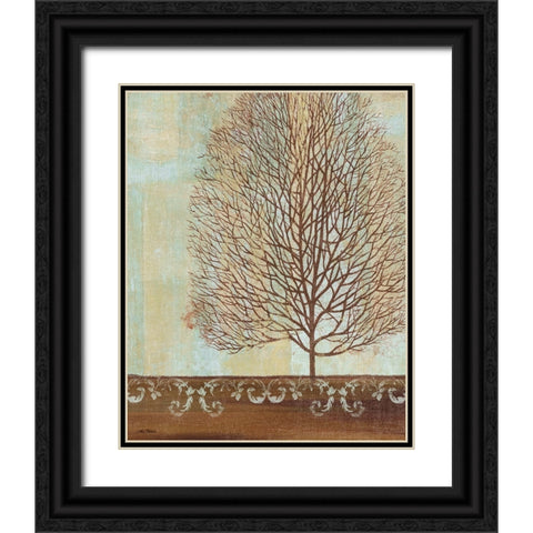 Seasons II Black Ornate Wood Framed Art Print with Double Matting by Zaccheo, John