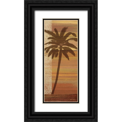 Tropical Sunset I Black Ornate Wood Framed Art Print with Double Matting by Zaccheo, John
