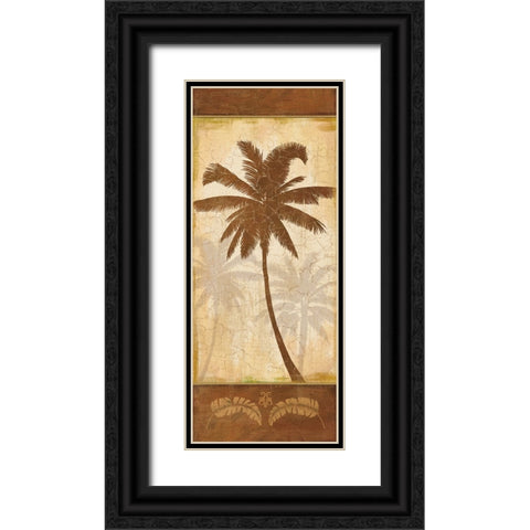Elegant Palm I Black Ornate Wood Framed Art Print with Double Matting by Zaccheo, John