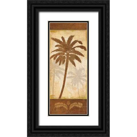 Elegant Palm II Black Ornate Wood Framed Art Print with Double Matting by Zaccheo, John