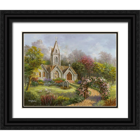 Worship in its Glory Black Ornate Wood Framed Art Print with Double Matting by Boehme, Nicky