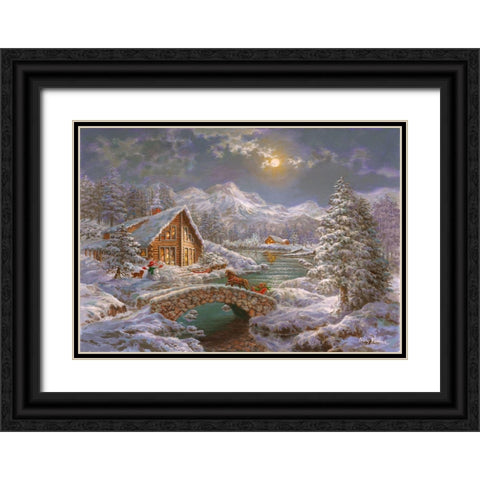 Natures Magical Season Black Ornate Wood Framed Art Print with Double Matting by Boehme, Nicky
