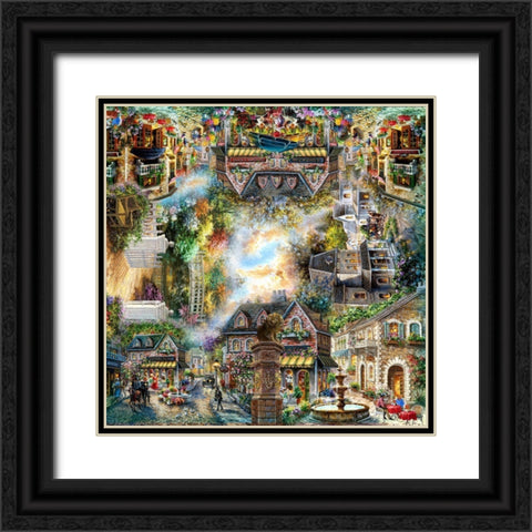 Taking it to the Streets Black Ornate Wood Framed Art Print with Double Matting by Boehme, Nicky