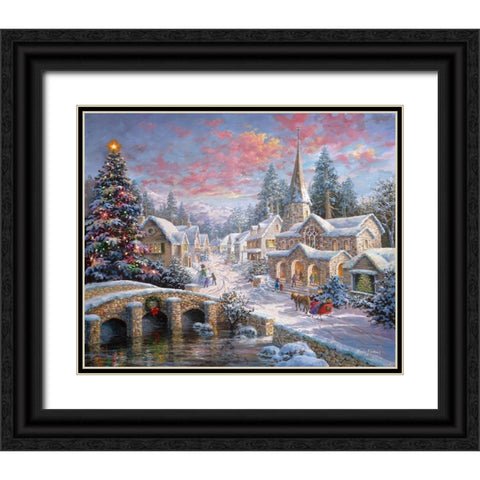 Heaven On Earth Black Ornate Wood Framed Art Print with Double Matting by Boehme, Nicky